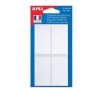 Agipa witte etiketten in etui ft 30 x 55 mm (b x h), 28 stuks, 4 per blad