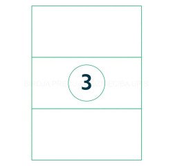 Etiquette universelle, 210 x 99 mm, blanc