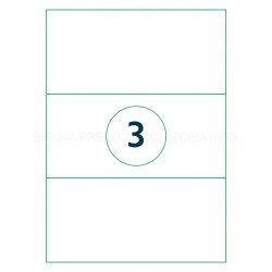 Etiquette universelle, 210 x 99 mm, blanc
