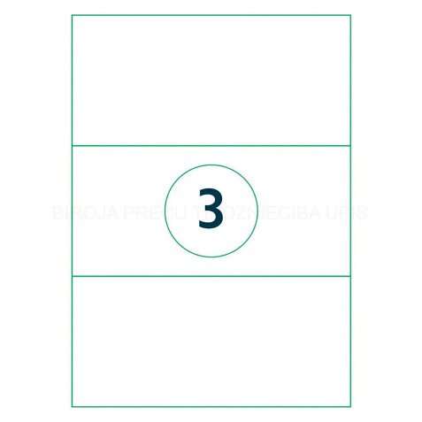 Etiquette universelle, 210 x 99 mm, blanc