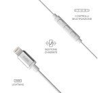 SBS Auricolari in-ear con filo stereo e connettore Lightning Made For Apple