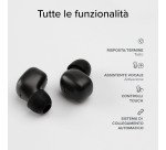 SBS Mini auricolari TWS con custodia di ricarica da 200 mAh - Nero