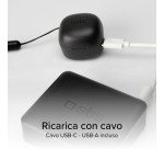SBS Mini auricolari TWS con custodia di ricarica da 200 mAh - Nero