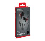 SBS Auricolari filo stereo in-ear Studio Mix 40, jack 3,5 mm con microfono e tasto alla risposta