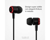 SBS Auricolari filo stereo in-ear Studio Mix 40, jack 3,5 mm con microfono e tasto alla risposta