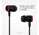 SBS Auricolari filo stereo in-ear Studio Mix 40, jack 3,5 mm con microfono e tasto alla risposta