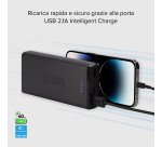SBS Powerbank 20.000 mAh extra slim con porta USB 2.1A Intelligent Charge (IC)
