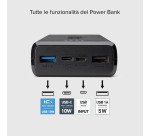 SBS Powerbank 20.000 mAh extra slim con porta USB 2.1A Intelligent Charge (IC)