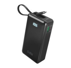 SBS Powerbank 10.000 mAh con cavo USB-C integrato