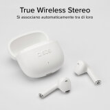 SBS TWS One Color– auricolari wireless con tecnologia True Wireless Stereo - Bianco