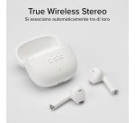 SBS TWS One Color– auricolari wireless con tecnologia True Wireless Stereo - Bianco