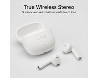 SBS TWS One Color– auricolari wireless con tecnologia True Wireless Stereo - Bianco