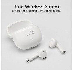 SBS TWS One Color– auricolari wireless con tecnologia True Wireless Stereo - Bianco