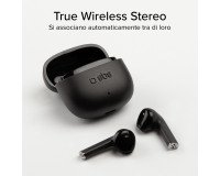 SBS TWS One Color– auricolari wireless con tecnologia True Wireless Stereo - Nero