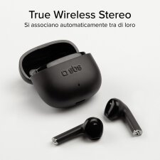 SBS TWS One Color– auricolari wireless con tecnologia True Wireless Stereo - Nero