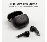 SBS TWS One Color– auricolari wireless con tecnologia True Wireless Stereo - Nero