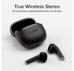 SBS TWS One Color– auricolari wireless con tecnologia True Wireless Stereo - Nero