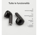 SBS TWS One Color– auricolari wireless con tecnologia True Wireless Stereo - Nero