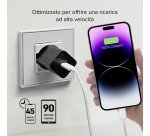 SBS Caricatore caricabatterie ultrarapido GaN da 20 Watt Power Delivery - Nero