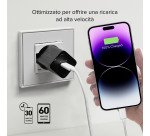 SBS Caricatore caricabatterie ultrarapido GaN da 30 Watt Power Delivery - Bianco