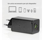 SBS Caricatore caricabatterie GaN da 140 Watt con Power Delivery (PD)