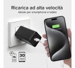 SBS Caricatore caricabatterie GaN da 65 Watt con Power Delivery (PD)