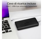 SBS Powerbank 10.000 mAh extra slim con porta USB 2.1A Intelligent Charge (IC)