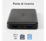 SBS Powerbank 10.000 mAh extra slim con porta USB 2.1A Intelligent Charge (IC)