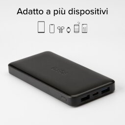 SBS Powerbank 10.000 mAh extra slim con porta USB 2.1A Intelligent Charge (IC)