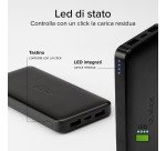 SBS Powerbank 10.000 mAh extra slim con porta USB 2.1A Intelligent Charge (IC)