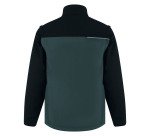 Softshell 2 en 1 Soccia, veste coupe-vent manches amovibles, gris