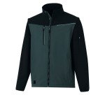 Chaqueta cortavientos Softshell 2 en 1 Soccia gris con mangas desmontables