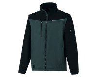 Chaqueta cortavientos Softshell 2 en 1 Soccia gris con mangas desmontables