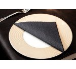 Tovagliolo Royal Infibra 40x40 4 veli in pura cellulosa nero - 1200 pz