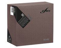 Tovagliolo Royal Infibra 40x40 4 veli in pura cellulosa cacao - 1200 pz