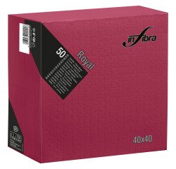 Tovagliolo Royal Infibra 40x40 4 veli in pura cellulosa bordeaux - 1200 pz