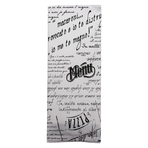 Busta portaposate in pura cellulosa stampata, design Vintage - 1000 pz