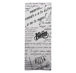 Busta portaposate in pura cellulosa stampata, design Vintage - 1000 pz