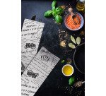 Busta portaposate in pura cellulosa stampata, design Vintage - 1000 pz