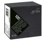 Tovagliolo 25x25 2 veli in pura cellulosa nero - 3000 pz