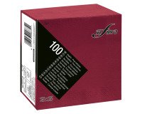 Tovagliolo 25x25 2 veli in pura cellulosa bordeaux - 3000 pz