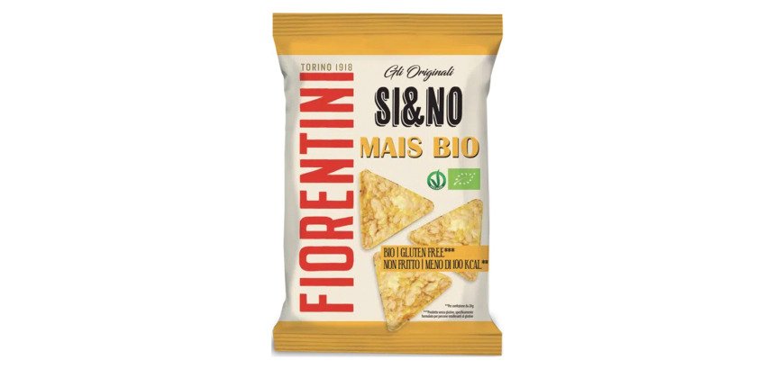 Si&NO triangolini di mais bio I Fiorentini - monoporzione da 20g - 30 pz