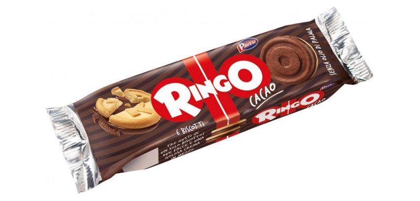 Biscotti Ringo al cacao in monoporzione da 55g - 24 pz