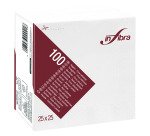 Tovagliolo in pura cellulosa, bianco, 2 veli, 25x25- 3000 pz