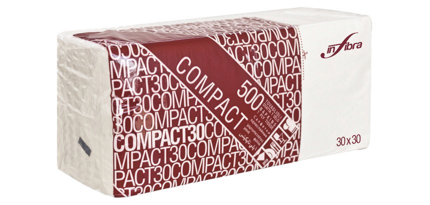 Tovagliolo monovelo 30x30 - pura cellulosa bianca - 7000 pz