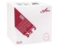 Tovagliolo in pura cellulosa, bianco, 2 veli, 33x33 - 1800 pz