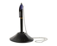 Penna a sfera a scatto BIC 4 Colori con supporto da tavolo, stiloforo, blu, 1mm
