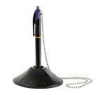 Penna a sfera a scatto BIC 4 Colori con supporto da tavolo, stiloforo, blu, 1mm