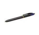 Penna a sfera a scatto BIC 4 Colori con supporto da tavolo, stiloforo, blu, 1mm