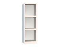 Armadio Uffico Monoblocco a Giorno 2 ripiani l x p x h 45 x 45 x 140 cm colore bianco RAL 9003